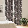 Ambesonne Garden Scene Curtains, Neutral Traditional Roses and Floral Pattern Boho Romance Print, Window Treatments 2 Panel Set for Living Room Bedroom, Pair of – 28″ x 84″, Cream White Dark Sepia(Taupe and Dark Brown)