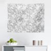Ambesonne Floral Tapestry, Greyscale Vintage Style Pattern of Outline Flowers in Neutral Tones Image, Fabric Wall Hanging Decor for Bedroom Living Room Dorm, 45″ X 30″, Grey Pale Grey White(Grey Pale Grey White)