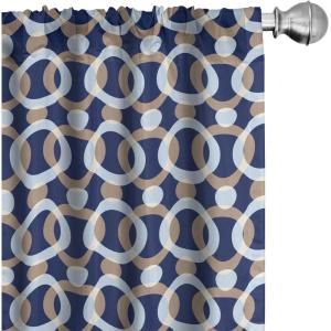 Ambesonne Garden Scene Curtains, Neutral Traditional Roses and Floral Pattern Boho Romance Print, Window Treatments 2 Panel Set for Living Room Bedroom, Pair of – 28″ x 84″, Cream White Dark Sepia(Soft Blue Indigo Camel)