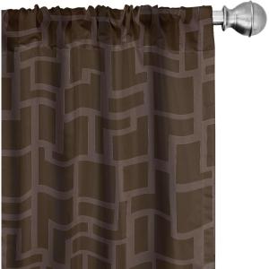 Ambesonne Garden Scene Curtains, Neutral Traditional Roses and Floral Pattern Boho Romance Print, Window Treatments 2 Panel Set for Living Room Bedroom, Pair of – 28″ x 84″, Cream White Dark Sepia(Dark Cocoa Umber)