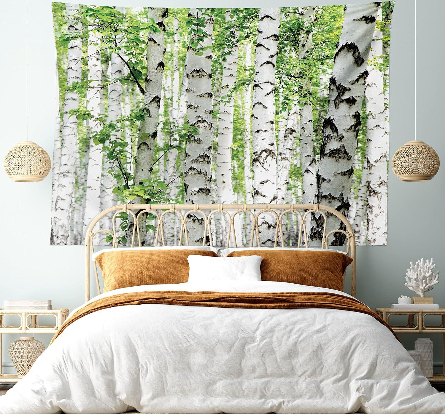 imageAmbesonne Antique Tapestry Old World Map Texture Nostalgic Plan Atlas Trace of Life Wide Wall Hanging for Bedroom Living Room Dorm 60 X 40 Khaki BeigeWhite Green