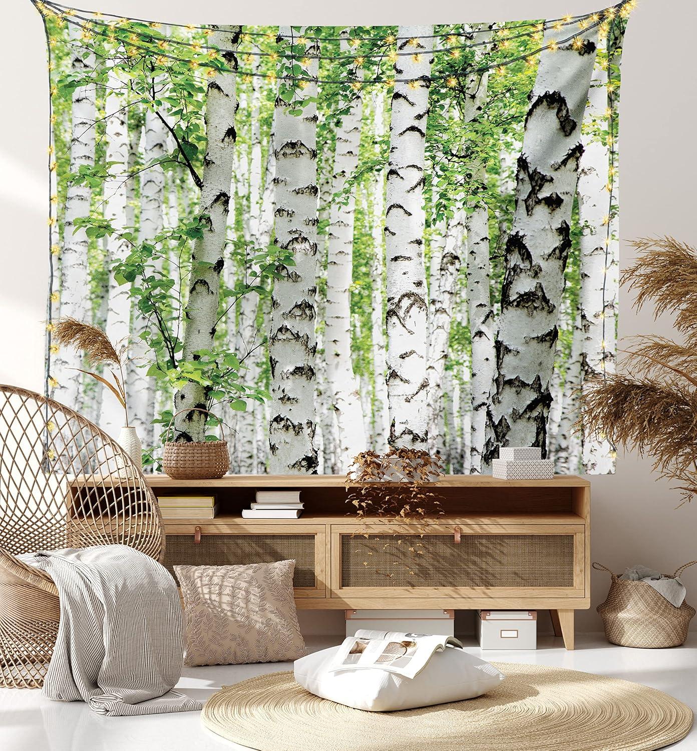 imageAmbesonne Antique Tapestry Old World Map Texture Nostalgic Plan Atlas Trace of Life Wide Wall Hanging for Bedroom Living Room Dorm 60 X 40 Khaki BeigeWhite Green