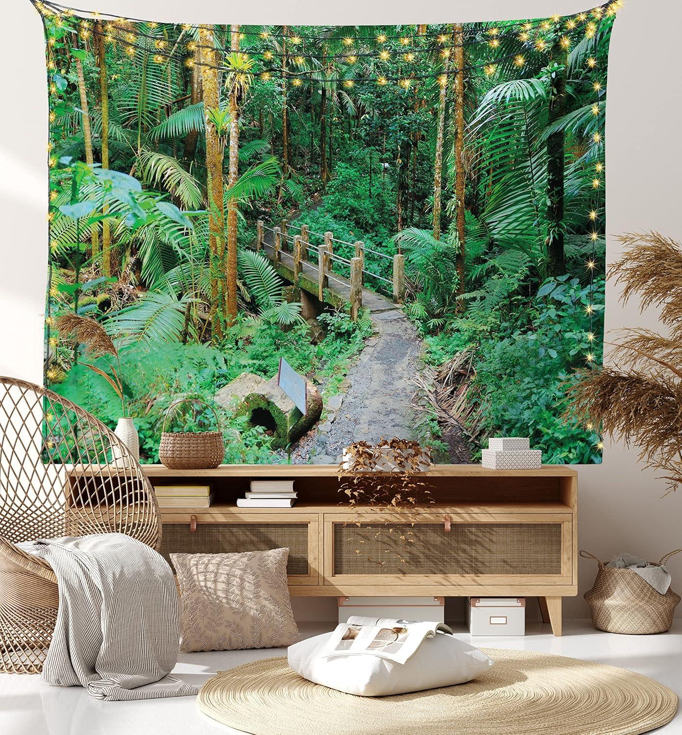imageAmbesonne Antique Tapestry Old World Map Texture Nostalgic Plan Atlas Trace of Life Wide Wall Hanging for Bedroom Living Room Dorm 60 X 40 Khaki BeigeGreen Pale Brown Ginger