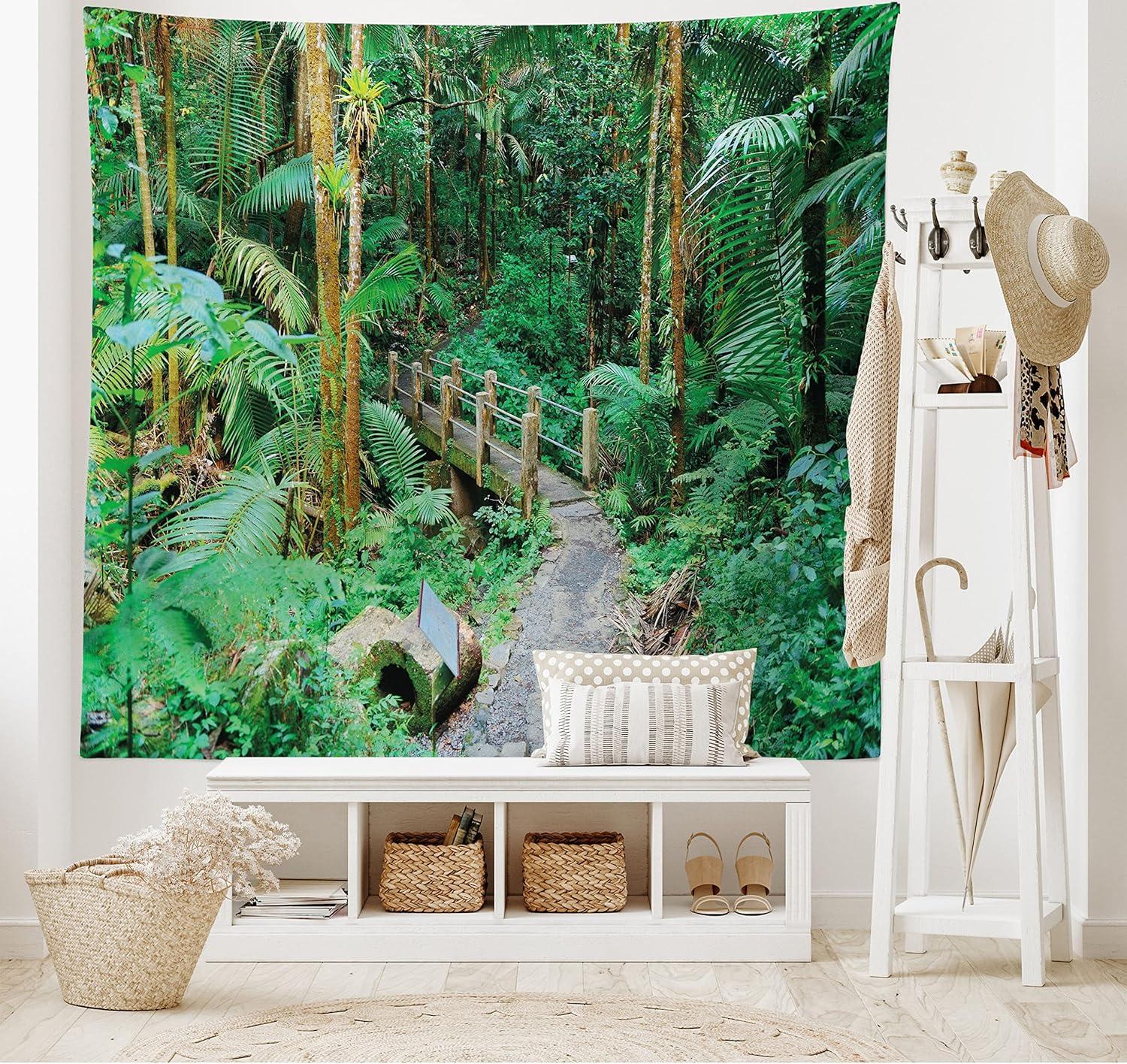 imageAmbesonne Antique Tapestry Old World Map Texture Nostalgic Plan Atlas Trace of Life Wide Wall Hanging for Bedroom Living Room Dorm 60 X 40 Khaki BeigeGreen Pale Brown Ginger