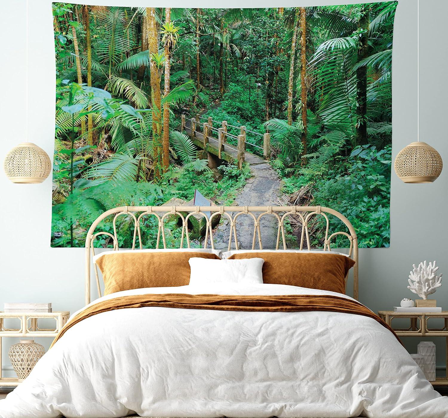 imageAmbesonne Antique Tapestry Old World Map Texture Nostalgic Plan Atlas Trace of Life Wide Wall Hanging for Bedroom Living Room Dorm 60 X 40 Khaki BeigeGreen Pale Brown Ginger
