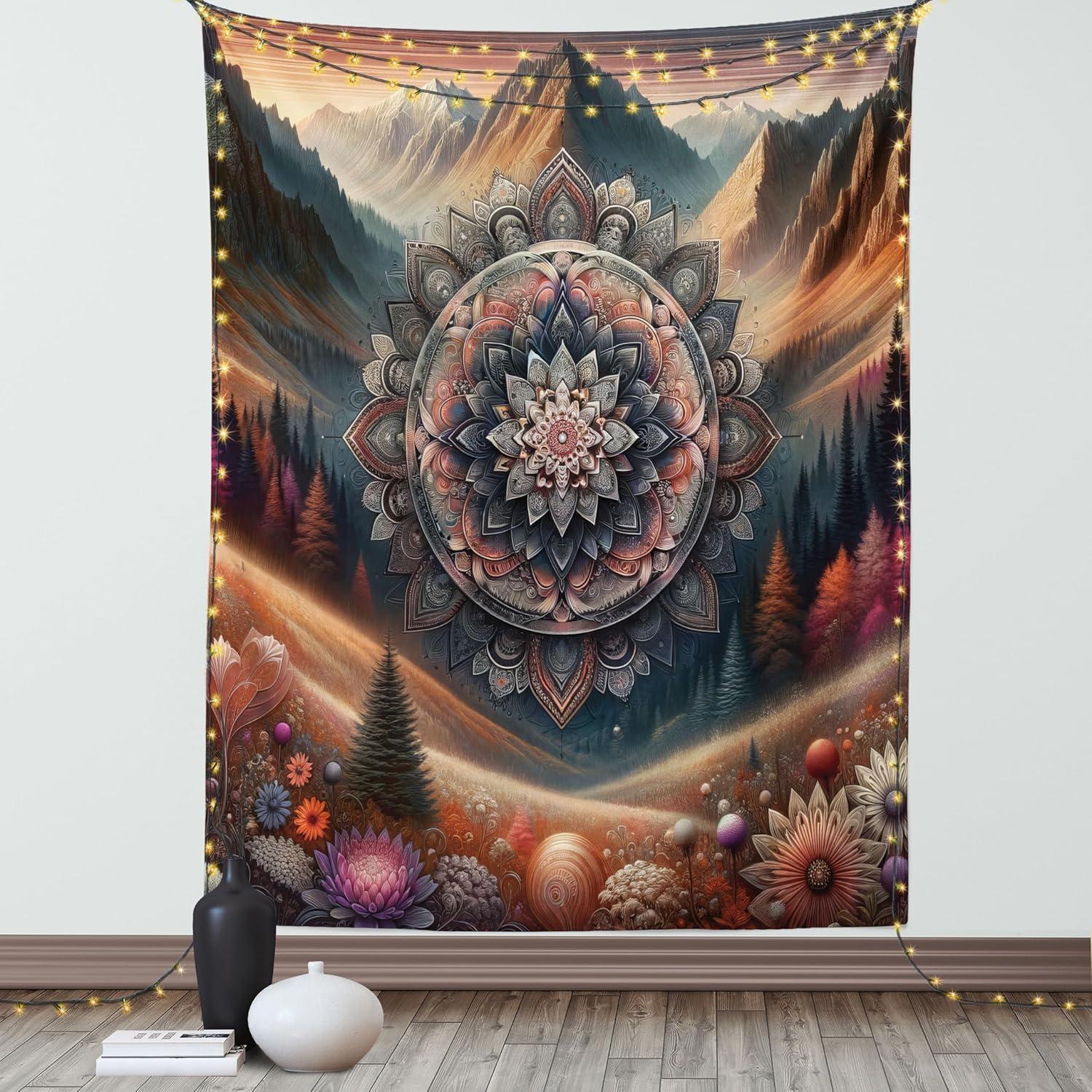imageAmbesonne Antique Tapestry Old World Map Texture Nostalgic Plan Atlas Trace of Life Wide Wall Hanging for Bedroom Living Room Dorm 60 X 40 Khaki BeigePale Vermilion Multicolor
