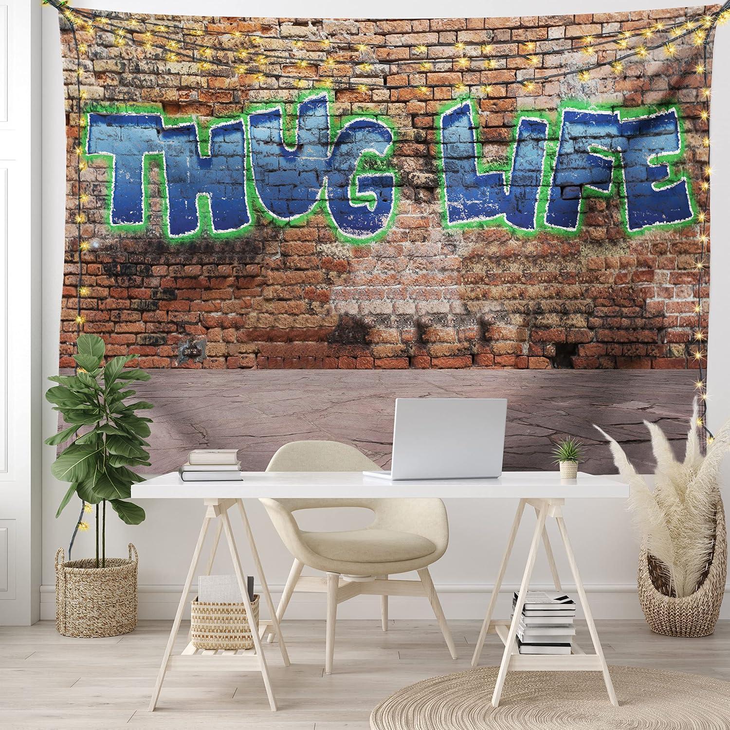 imageAmbesonne Antique Tapestry Old World Map Texture Nostalgic Plan Atlas Trace of Life Wide Wall Hanging for Bedroom Living Room Dorm 60 X 40 Khaki BeigeBrown Blue