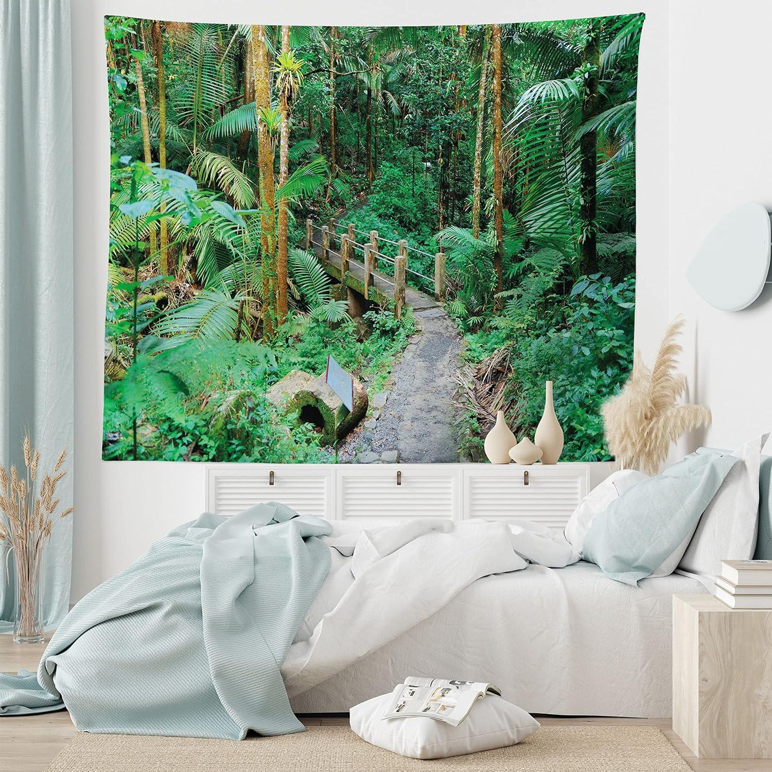 imageAmbesonne Antique Tapestry Old World Map Texture Nostalgic Plan Atlas Trace of Life Wide Wall Hanging for Bedroom Living Room Dorm 60 X 40 Khaki BeigeGreen Pale Brown Ginger