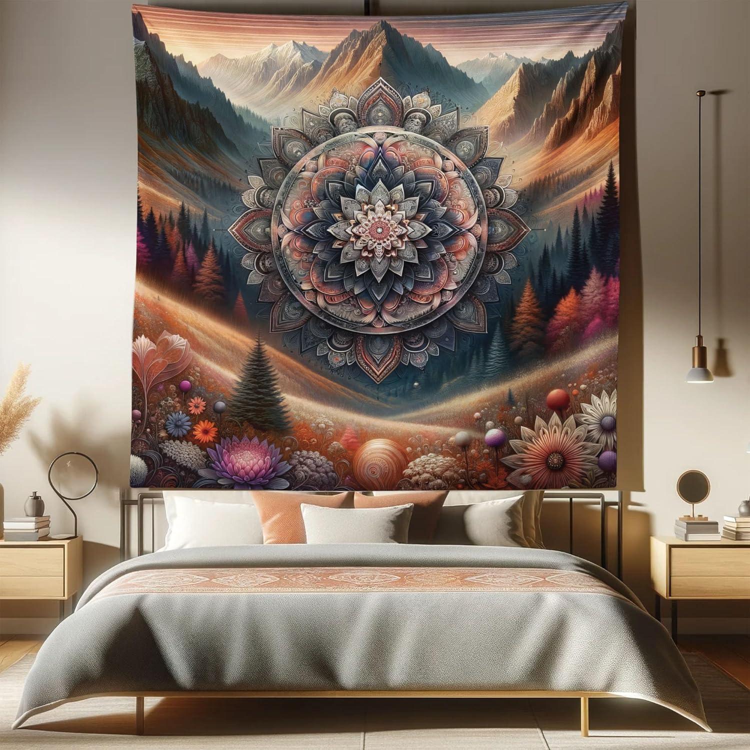 imageAmbesonne Antique Tapestry Old World Map Texture Nostalgic Plan Atlas Trace of Life Wide Wall Hanging for Bedroom Living Room Dorm 60 X 40 Khaki BeigePale Vermilion Multicolor