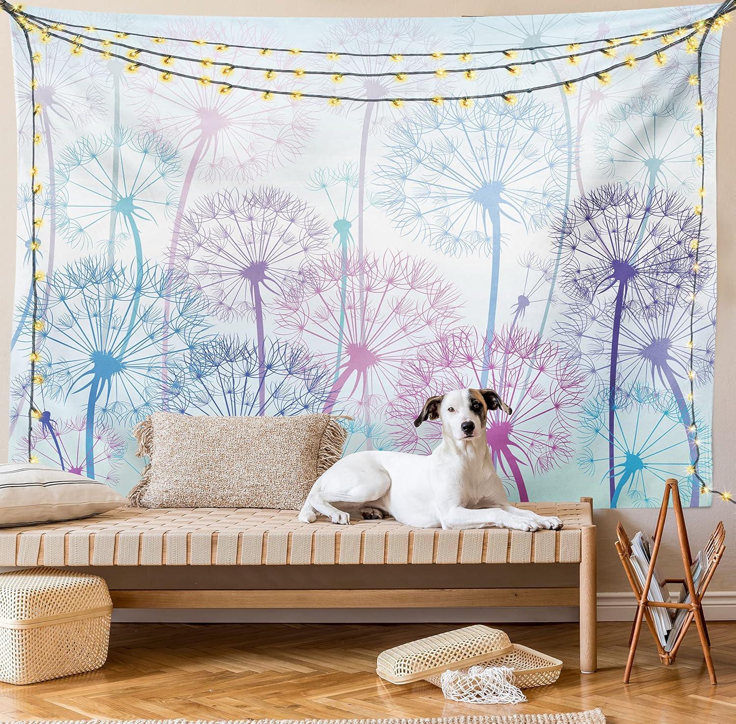 imageAmbesonne Antique Tapestry Old World Map Texture Nostalgic Plan Atlas Trace of Life Wide Wall Hanging for Bedroom Living Room Dorm 60 X 40 Khaki BeigePale Blue Violet Pink