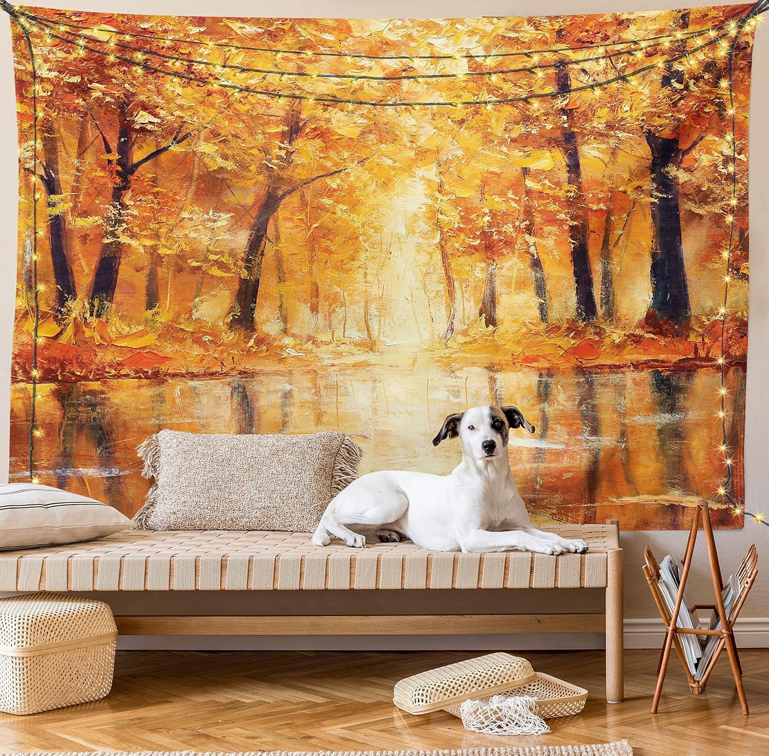 imageAmbesonne Antique Tapestry Old World Map Texture Nostalgic Plan Atlas Trace of Life Wide Wall Hanging for Bedroom Living Room Dorm 60 X 40 Khaki BeigeOrange Brown