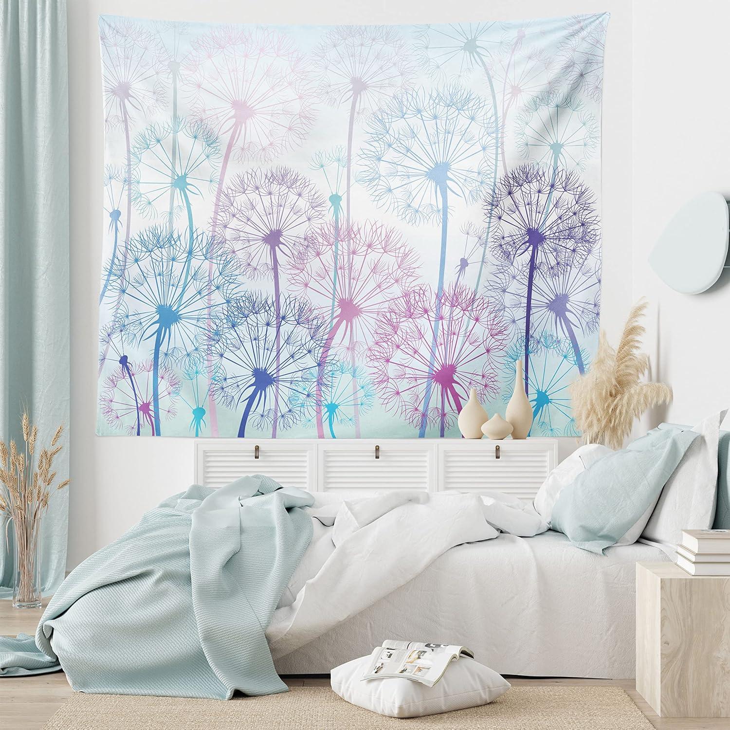 imageAmbesonne Antique Tapestry Old World Map Texture Nostalgic Plan Atlas Trace of Life Wide Wall Hanging for Bedroom Living Room Dorm 60 X 40 Khaki BeigePale Blue Violet Pink
