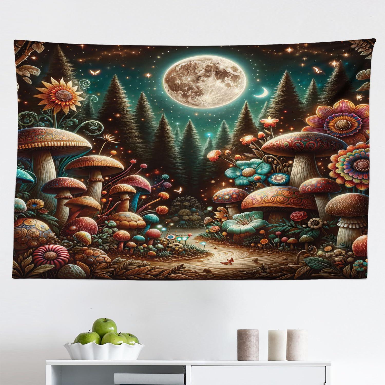 imageAmbesonne Antique Tapestry Old World Map Texture Nostalgic Plan Atlas Trace of Life Wide Wall Hanging for Bedroom Living Room Dorm 60 X 40 Khaki BeigeDark Teal Purple Orange