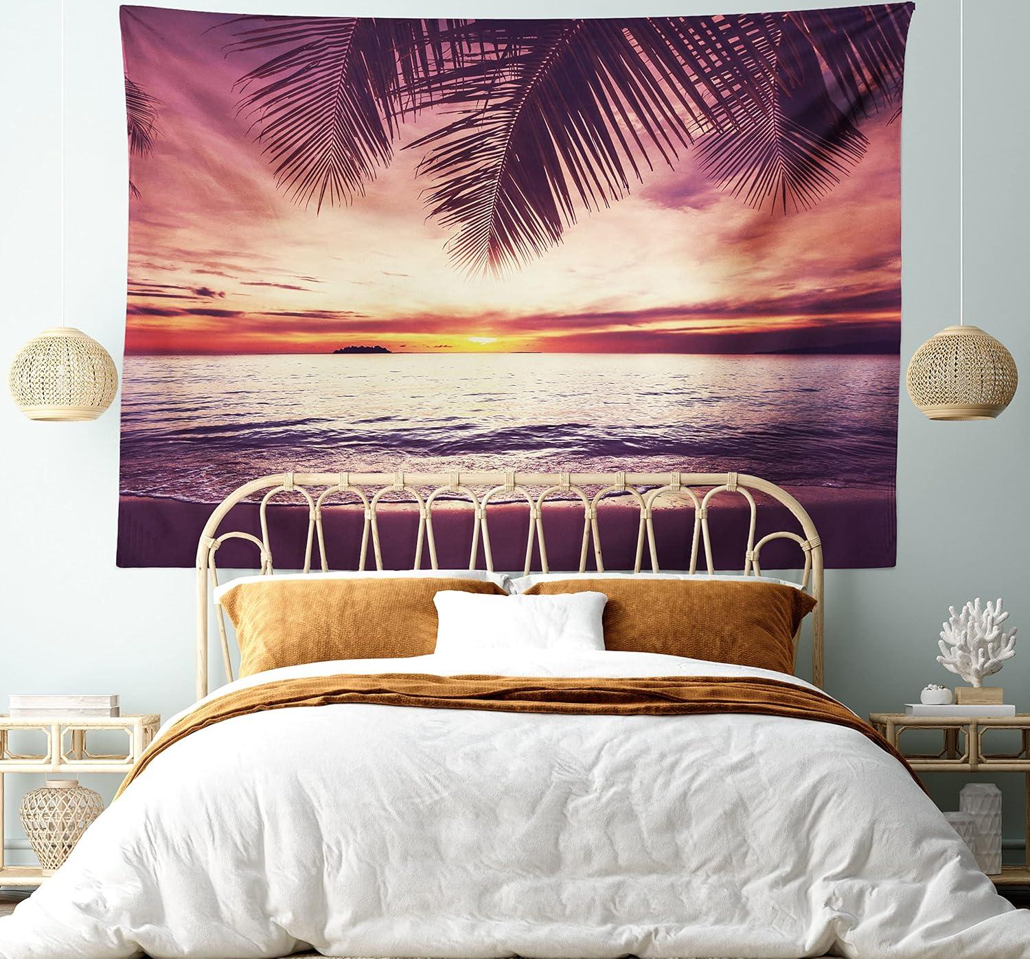 imageAmbesonne Antique Tapestry Old World Map Texture Nostalgic Plan Atlas Trace of Life Wide Wall Hanging for Bedroom Living Room Dorm 60 X 40 Khaki BeigeYellow