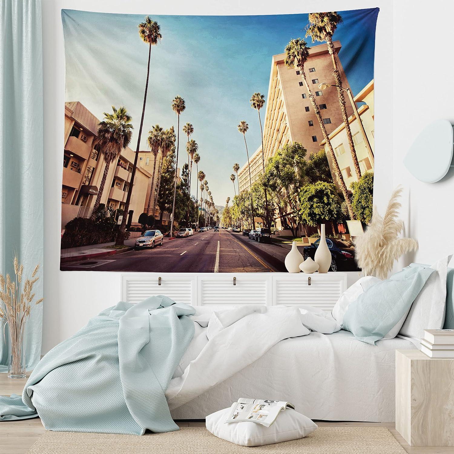 imageAmbesonne Antique Tapestry Old World Map Texture Nostalgic Plan Atlas Trace of Life Wide Wall Hanging for Bedroom Living Room Dorm 60 X 40 Khaki BeigePale Blue Peach Green