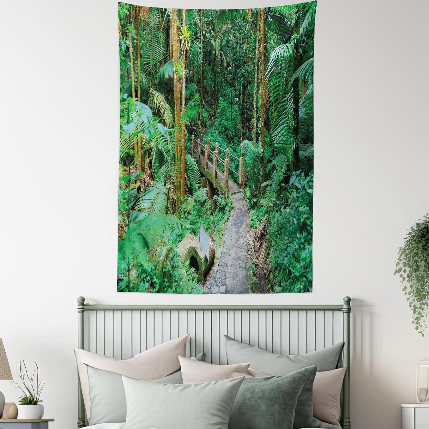 imageAmbesonne Antique Tapestry Old World Map Texture Nostalgic Plan Atlas Trace of Life Wide Wall Hanging for Bedroom Living Room Dorm 60 X 40 Khaki BeigeGreen Pale Brown Ginger
