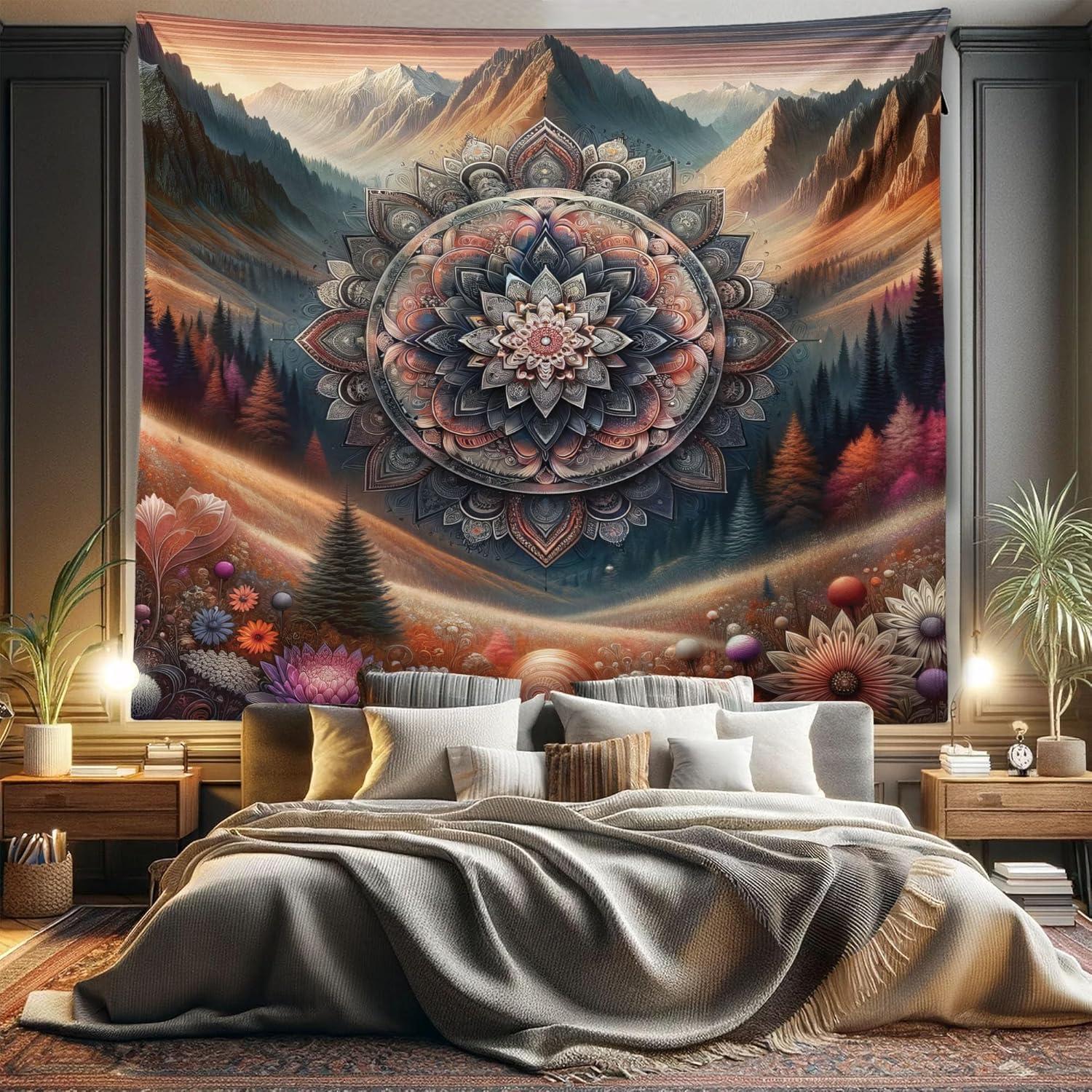imageAmbesonne Antique Tapestry Old World Map Texture Nostalgic Plan Atlas Trace of Life Wide Wall Hanging for Bedroom Living Room Dorm 60 X 40 Khaki BeigePale Vermilion Multicolor
