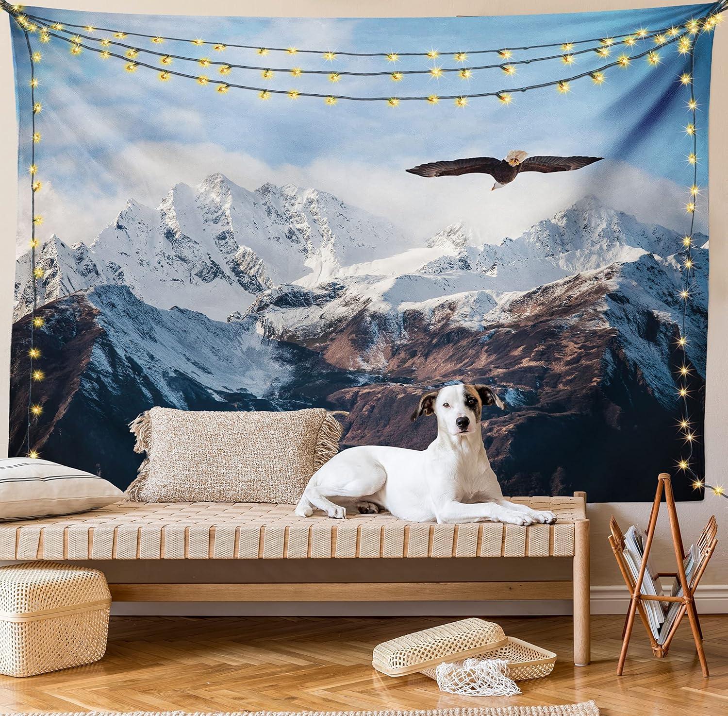 imageAmbesonne Antique Tapestry Old World Map Texture Nostalgic Plan Atlas Trace of Life Wide Wall Hanging for Bedroom Living Room Dorm 60 X 40 Khaki BeigeBrown White Blue