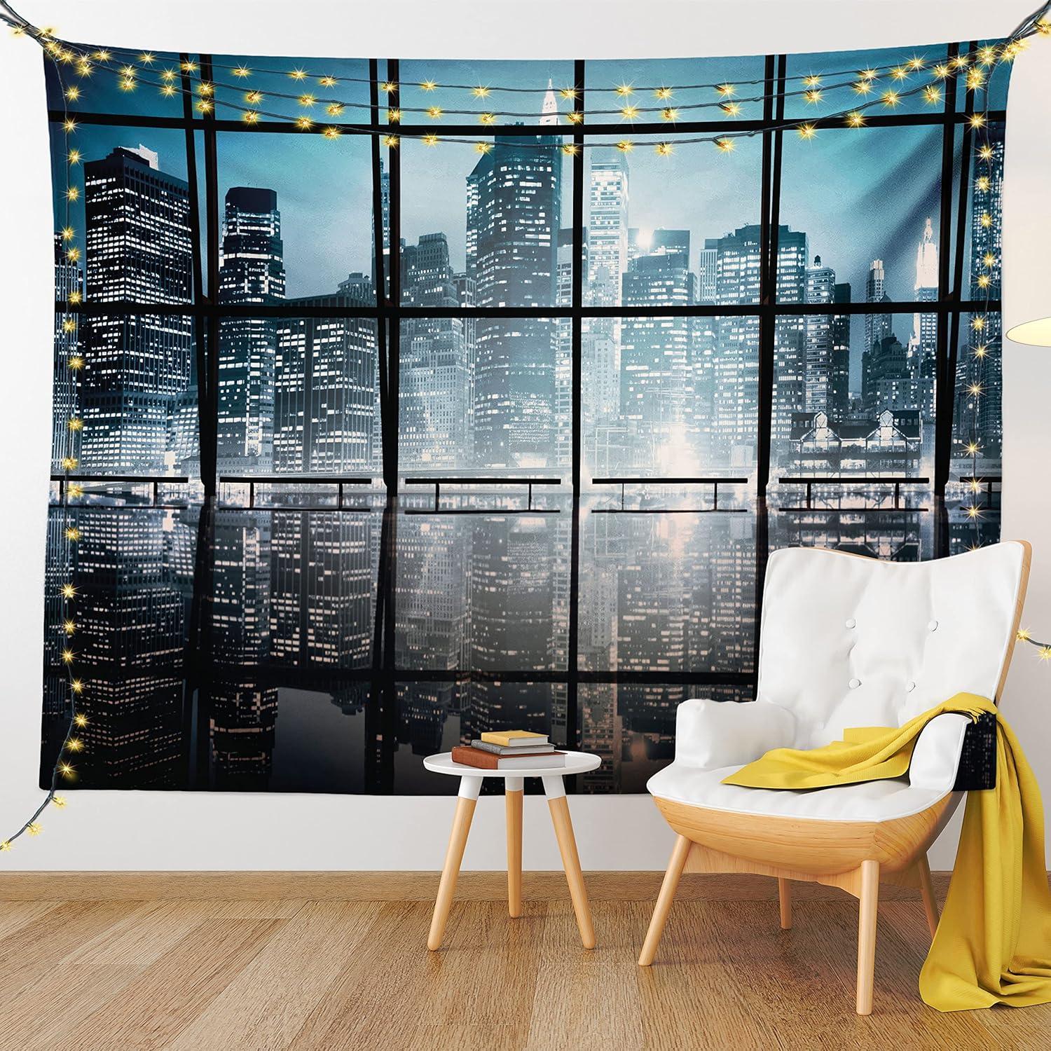 imageAmbesonne Antique Tapestry Old World Map Texture Nostalgic Plan Atlas Trace of Life Wide Wall Hanging for Bedroom Living Room Dorm 60 X 40 Khaki BeigeBlack Blue
