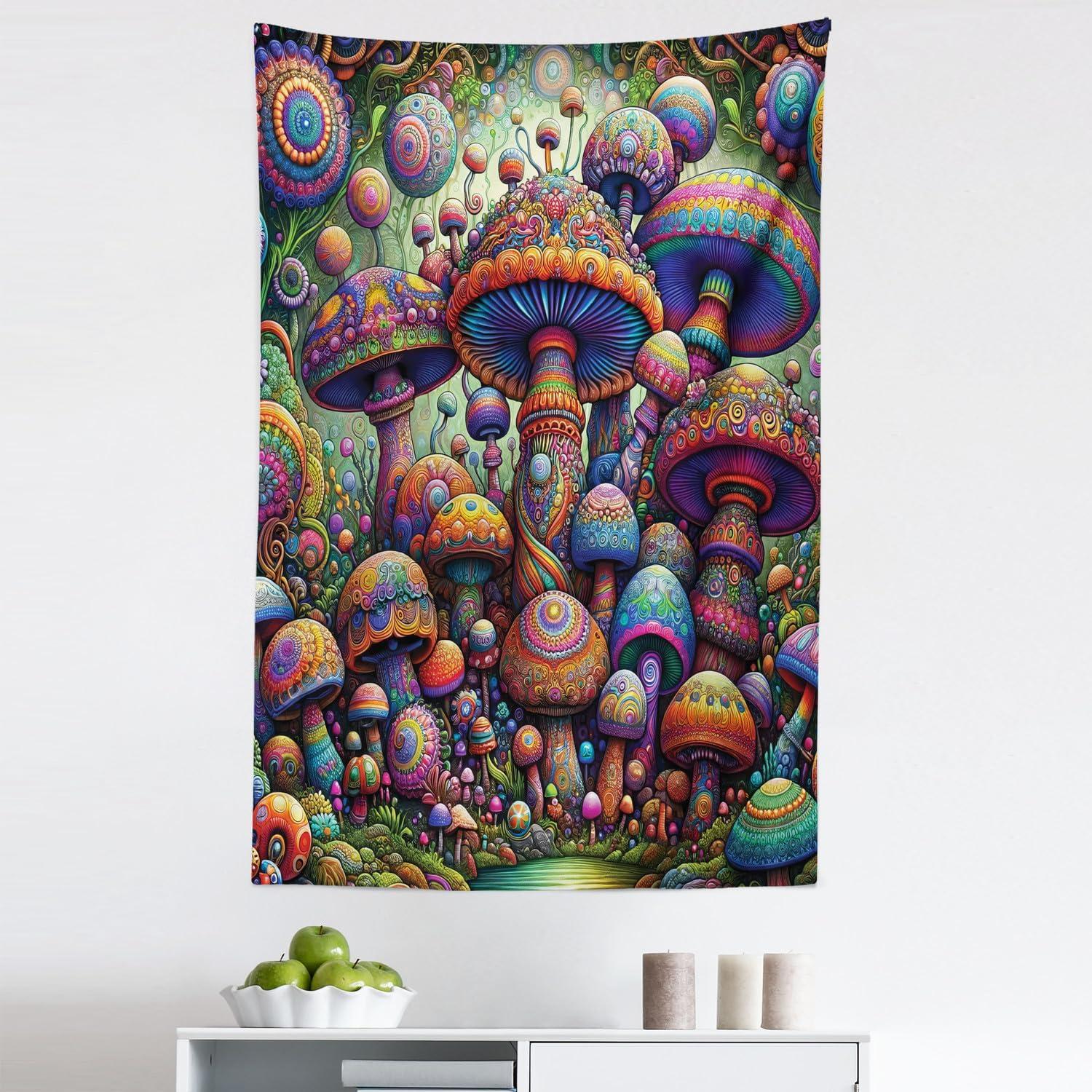 imageAmbesonne Antique Tapestry Old World Map Texture Nostalgic Plan Atlas Trace of Life Wide Wall Hanging for Bedroom Living Room Dorm 60 X 40 Khaki BeigeMulticolor Green
