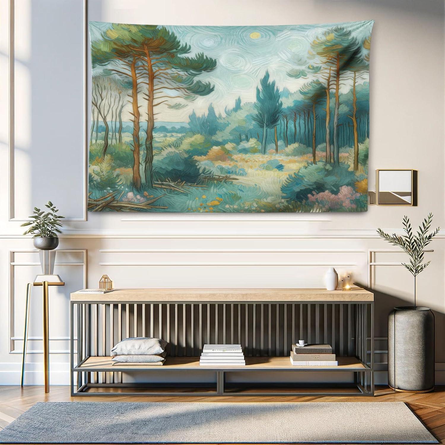 imageAmbesonne Antique Tapestry Old World Map Texture Nostalgic Plan Atlas Trace of Life Wide Wall Hanging for Bedroom Living Room Dorm 60 X 40 Khaki BeigeCadet Blue Green Amber