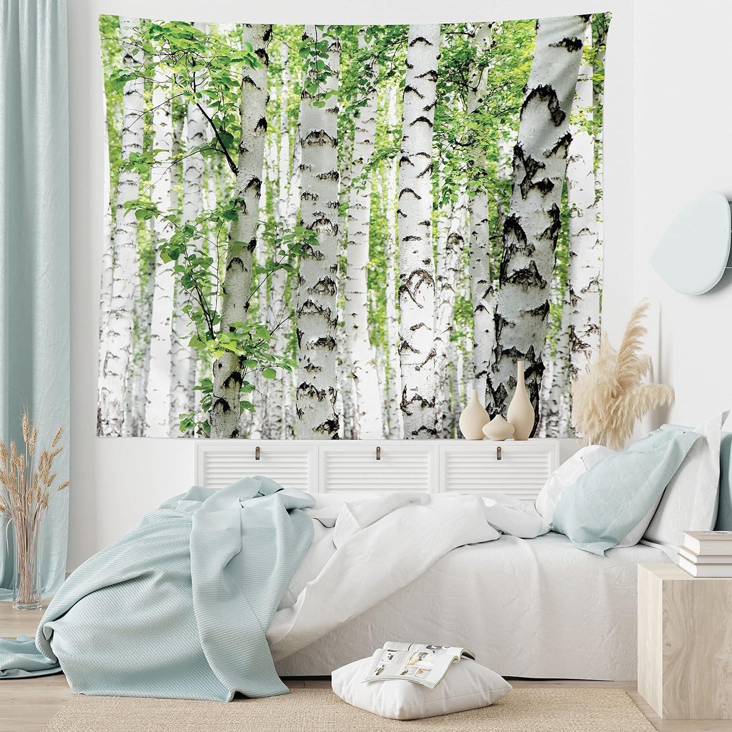imageAmbesonne Antique Tapestry Old World Map Texture Nostalgic Plan Atlas Trace of Life Wide Wall Hanging for Bedroom Living Room Dorm 60 X 40 Khaki BeigeWhite Green