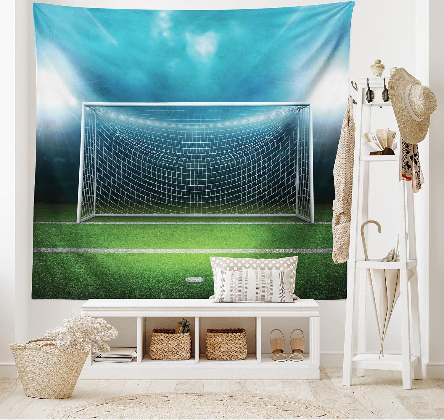 imageAmbesonne Antique Tapestry Old World Map Texture Nostalgic Plan Atlas Trace of Life Wide Wall Hanging for Bedroom Living Room Dorm 60 X 40 Khaki BeigeGreen and Blue