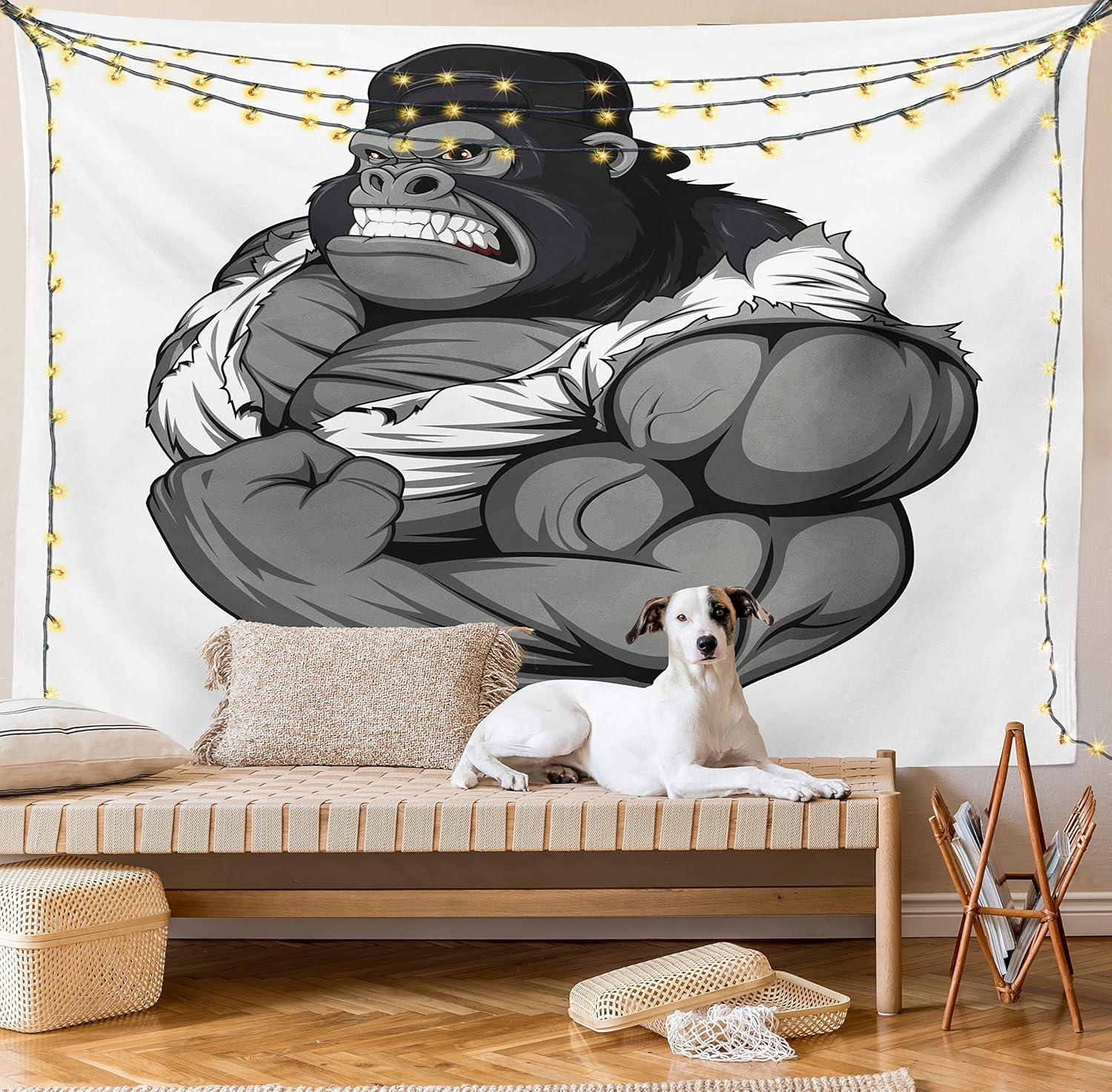 imageAmbesonne Antique Tapestry Old World Map Texture Nostalgic Plan Atlas Trace of Life Wide Wall Hanging for Bedroom Living Room Dorm 60 X 40 Khaki BeigeBlack White Grey