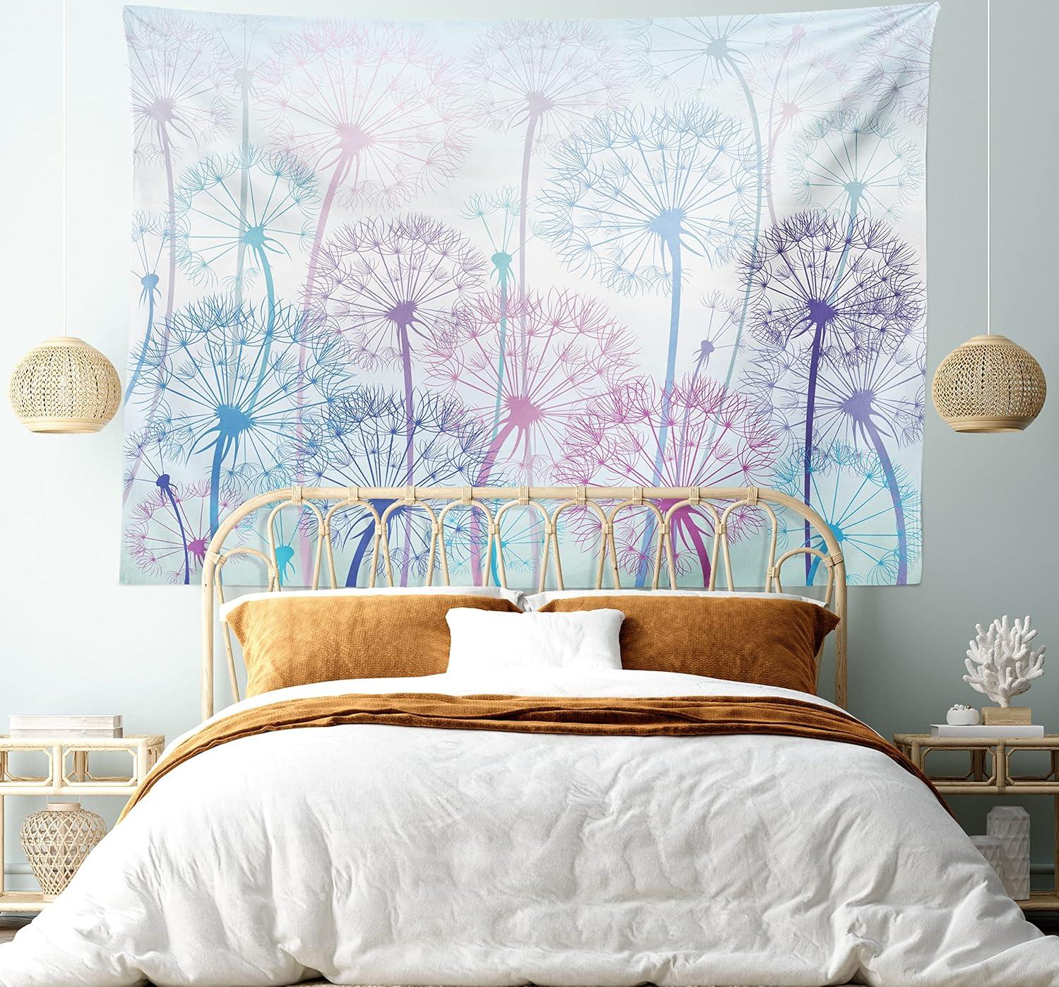 imageAmbesonne Antique Tapestry Old World Map Texture Nostalgic Plan Atlas Trace of Life Wide Wall Hanging for Bedroom Living Room Dorm 60 X 40 Khaki BeigePale Blue Violet Pink