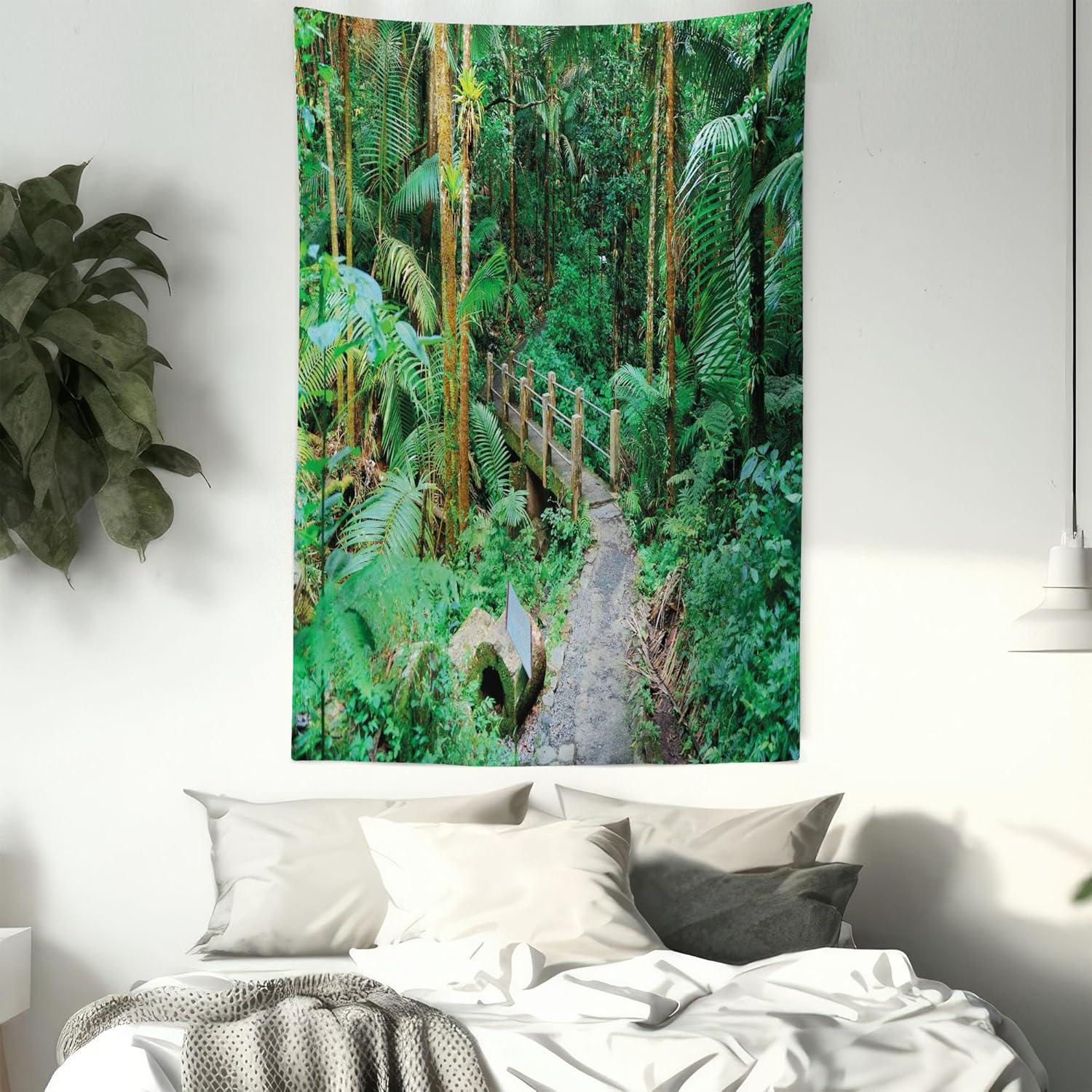 imageAmbesonne Antique Tapestry Old World Map Texture Nostalgic Plan Atlas Trace of Life Wide Wall Hanging for Bedroom Living Room Dorm 60 X 40 Khaki BeigeGreen Pale Brown Ginger