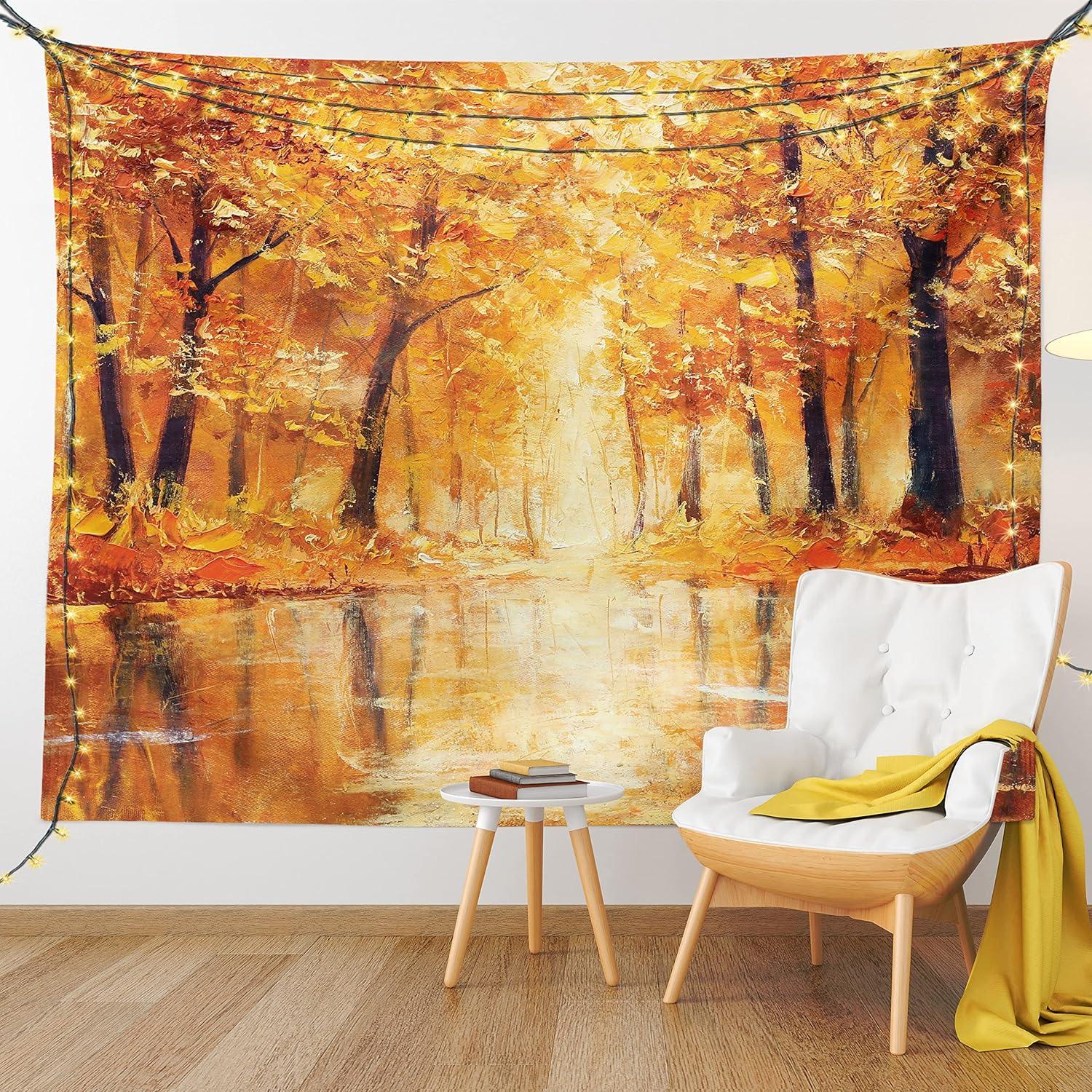imageAmbesonne Antique Tapestry Old World Map Texture Nostalgic Plan Atlas Trace of Life Wide Wall Hanging for Bedroom Living Room Dorm 60 X 40 Khaki BeigeOrange Brown