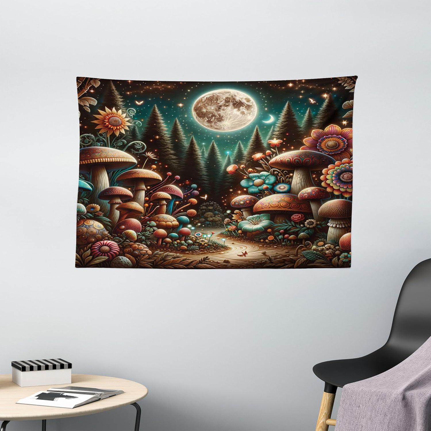 imageAmbesonne Antique Tapestry Old World Map Texture Nostalgic Plan Atlas Trace of Life Wide Wall Hanging for Bedroom Living Room Dorm 60 X 40 Khaki BeigeDark Teal Purple Orange
