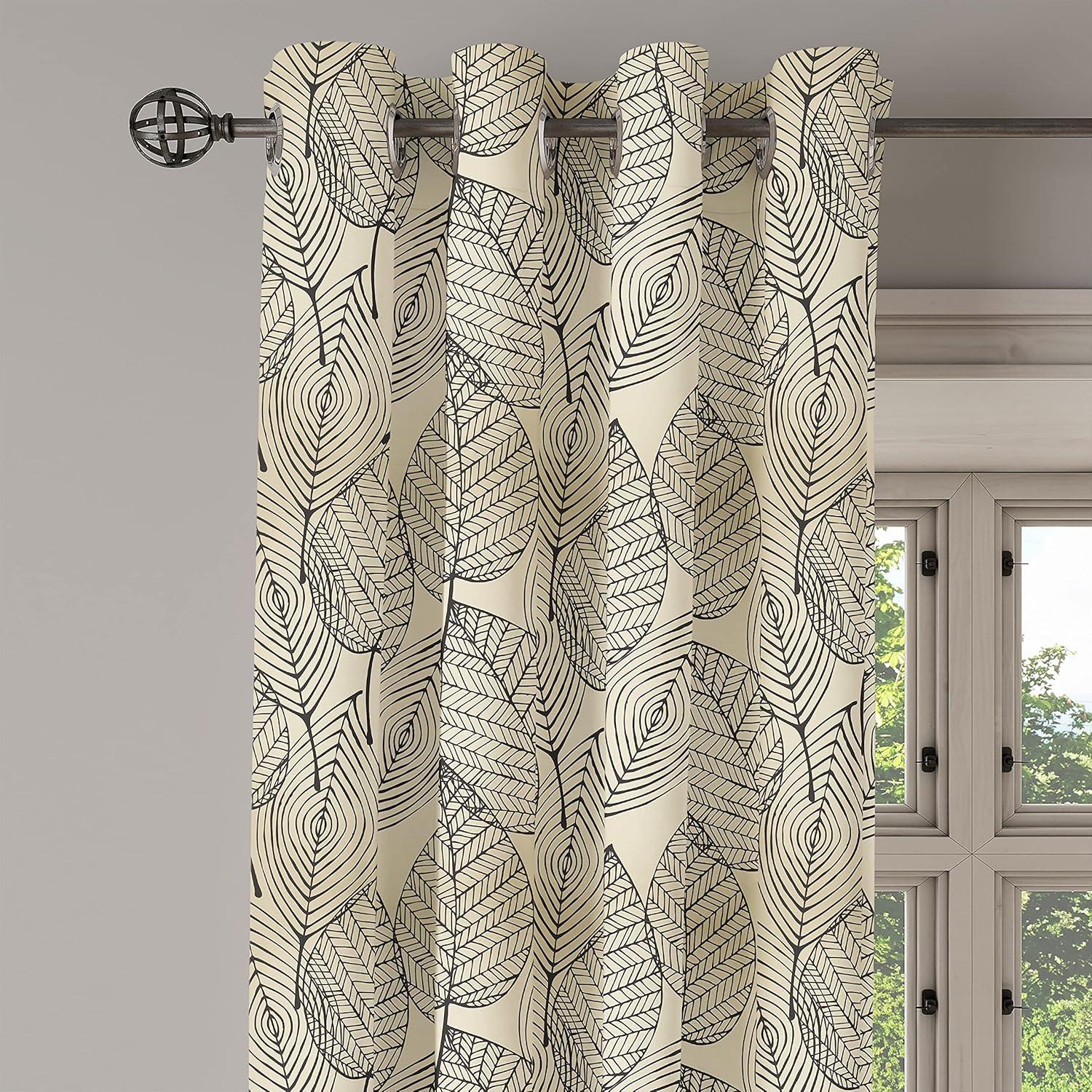 imageAmbesonne Flamingo Grommet Curtain Realistic Drawing Style Animals on Geometrical Backdrop with Pink Triangles Decorative 2Panel Window Drapes for Bedroom Living Room 50 x 54 Pink Peach WhiteBeige Black