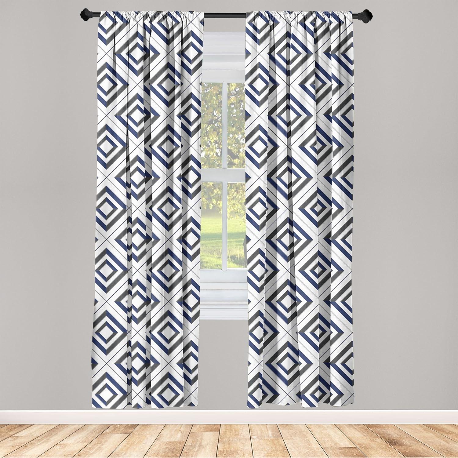 imageAmbesonne Giraffe Curtains Animal Print with African Tree Cartoon Concept Nature Art on Neutral Stripes Window Treatments 2 Panel Set for Living Room Bedroom Pair of 28 x 63 Green Camel TanNavy Blue Dark Taupe Grey