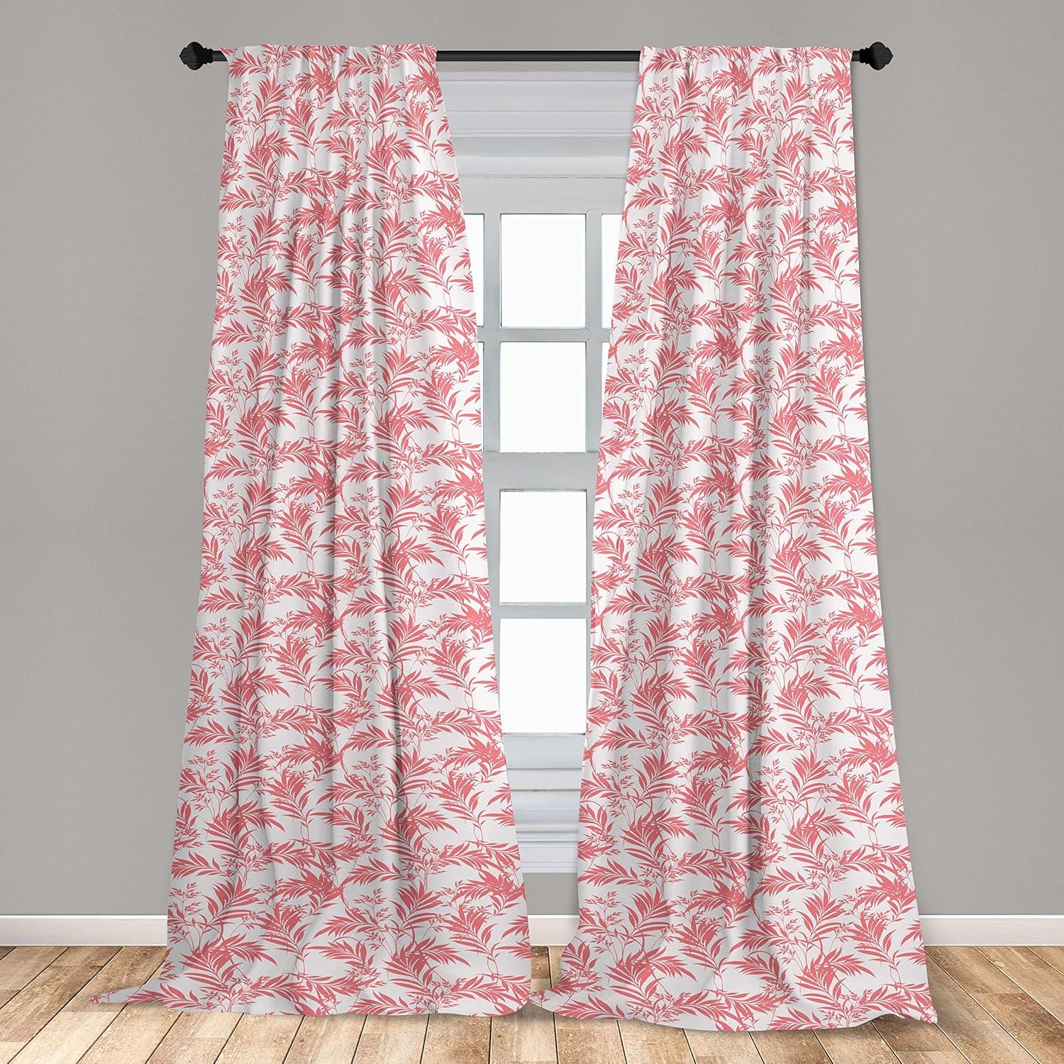 imageAmbesonne Giraffe Curtains Animal Print with African Tree Cartoon Concept Nature Art on Neutral Stripes Window Treatments 2 Panel Set for Living Room Bedroom Pair of 28 x 63 Green Camel TanCoral Off White