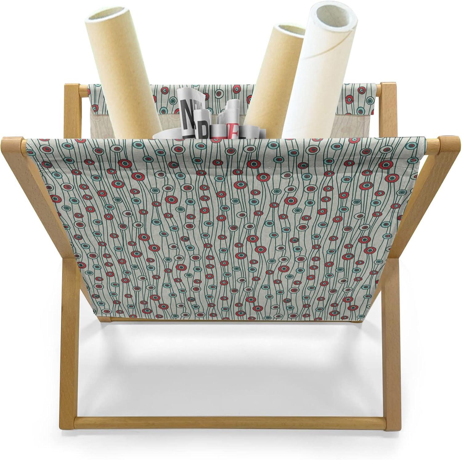 imageAmbesonne I Love You Magazine and Book Holder Romance Pattern with Heart Forms and Love Words Valentines Couples Theme Floor Rack Decor for Interior of Home amp Office 22 x 19 Magenta Dark GreyBrown Cream Seafoam