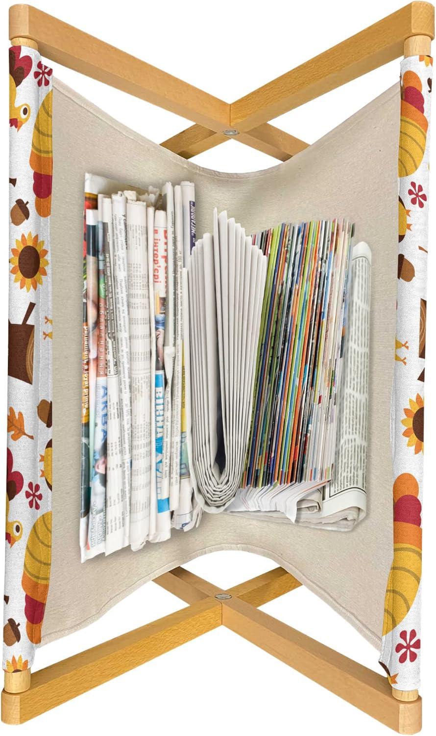 imageAmbesonne I Love You Magazine and Book Holder Romance Pattern with Heart Forms and Love Words Valentines Couples Theme Floor Rack Decor for Interior of Home amp Office 22 x 19 Magenta Dark GreyOrange Red Brown