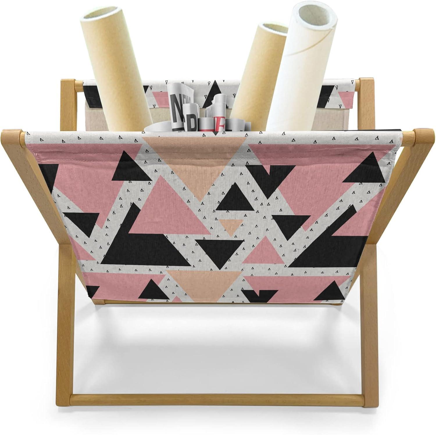imageAmbesonne I Love You Magazine and Book Holder Romance Pattern with Heart Forms and Love Words Valentines Couples Theme Floor Rack Decor for Interior of Home amp Office 22 x 19 Magenta Dark GreyPeach Coral Black