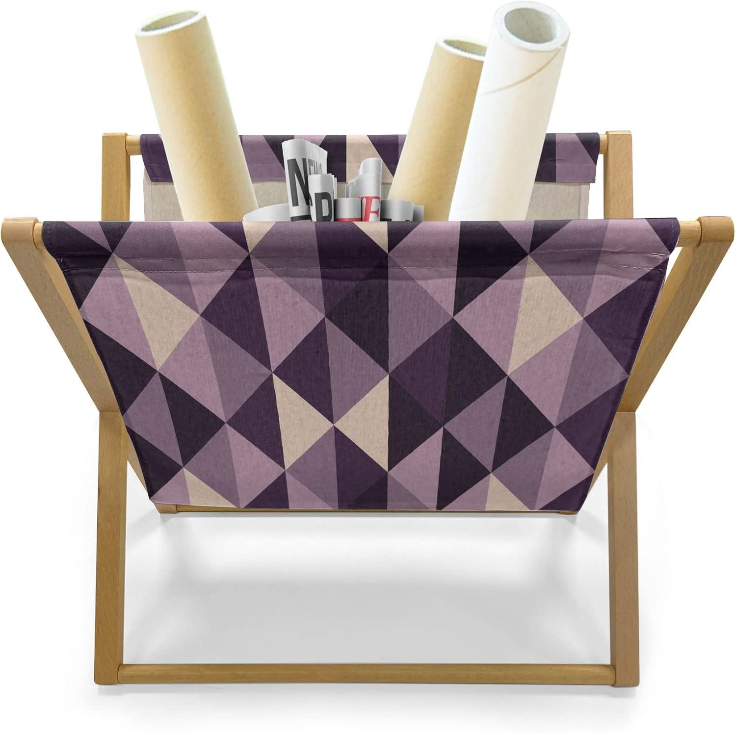 imageAmbesonne I Love You Magazine and Book Holder Romance Pattern with Heart Forms and Love Words Valentines Couples Theme Floor Rack Decor for Interior of Home amp Office 22 x 19 Magenta Dark GreyDark Purple Lilac