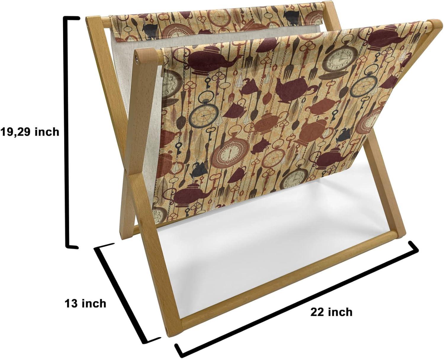 imageAmbesonne I Love You Magazine and Book Holder Romance Pattern with Heart Forms and Love Words Valentines Couples Theme Floor Rack Decor for Interior of Home amp Office 22 x 19 Magenta Dark GreyBrown Redwood