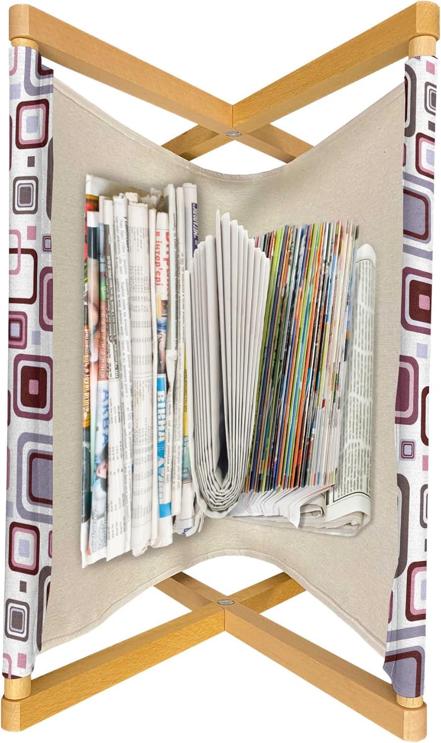 imageAmbesonne I Love You Magazine and Book Holder Romance Pattern with Heart Forms and Love Words Valentines Couples Theme Floor Rack Decor for Interior of Home amp Office 22 x 19 Magenta Dark GreyBrown Purple Grey