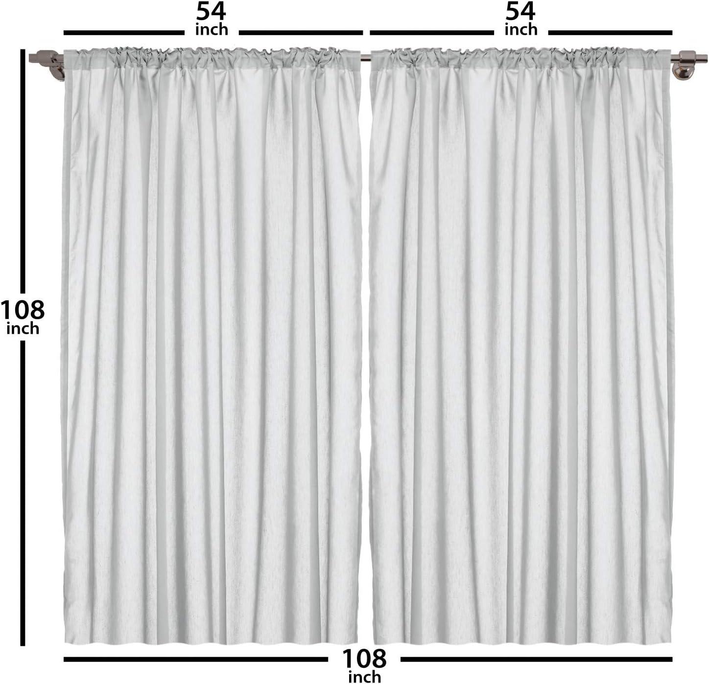 imageAmbesonne Rustic Curtains Stone Wall of Dated Closed Barn Gothic Medieval European Urban City Town Scenery Living Room Bedroom Window Drapes 2 Panel Set 108 X 90 Grey BlueYellow Blue