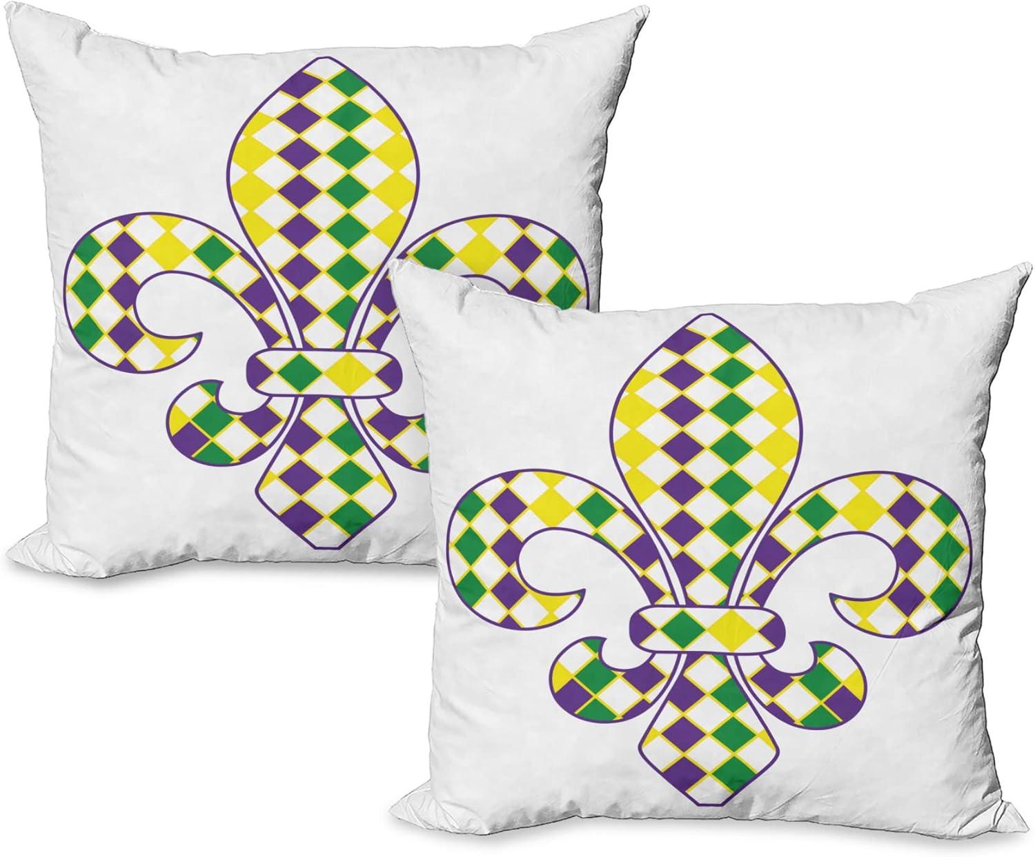 imageAmbesonne Western Decorative Throw Pillow Case Pack of 2 Traditional Rodeo Cowboy Hat and Cowgirl Boots Retro Grunge Background Art Photo Couch Bedroom Living Room Cushion Cover 20 Brown BlackPurple Yellow