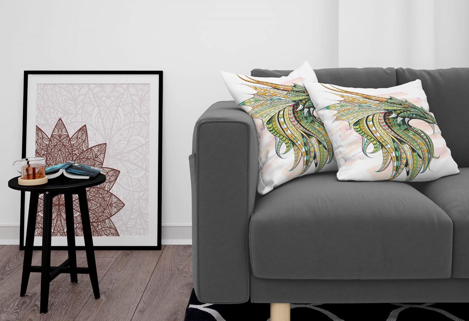 imageAmbesonne Western Decorative Throw Pillow Case Pack of 2 Traditional Rodeo Cowboy Hat and Cowgirl Boots Retro Grunge Background Art Photo Couch Bedroom Living Room Cushion Cover 20 Brown BlackWhite Green