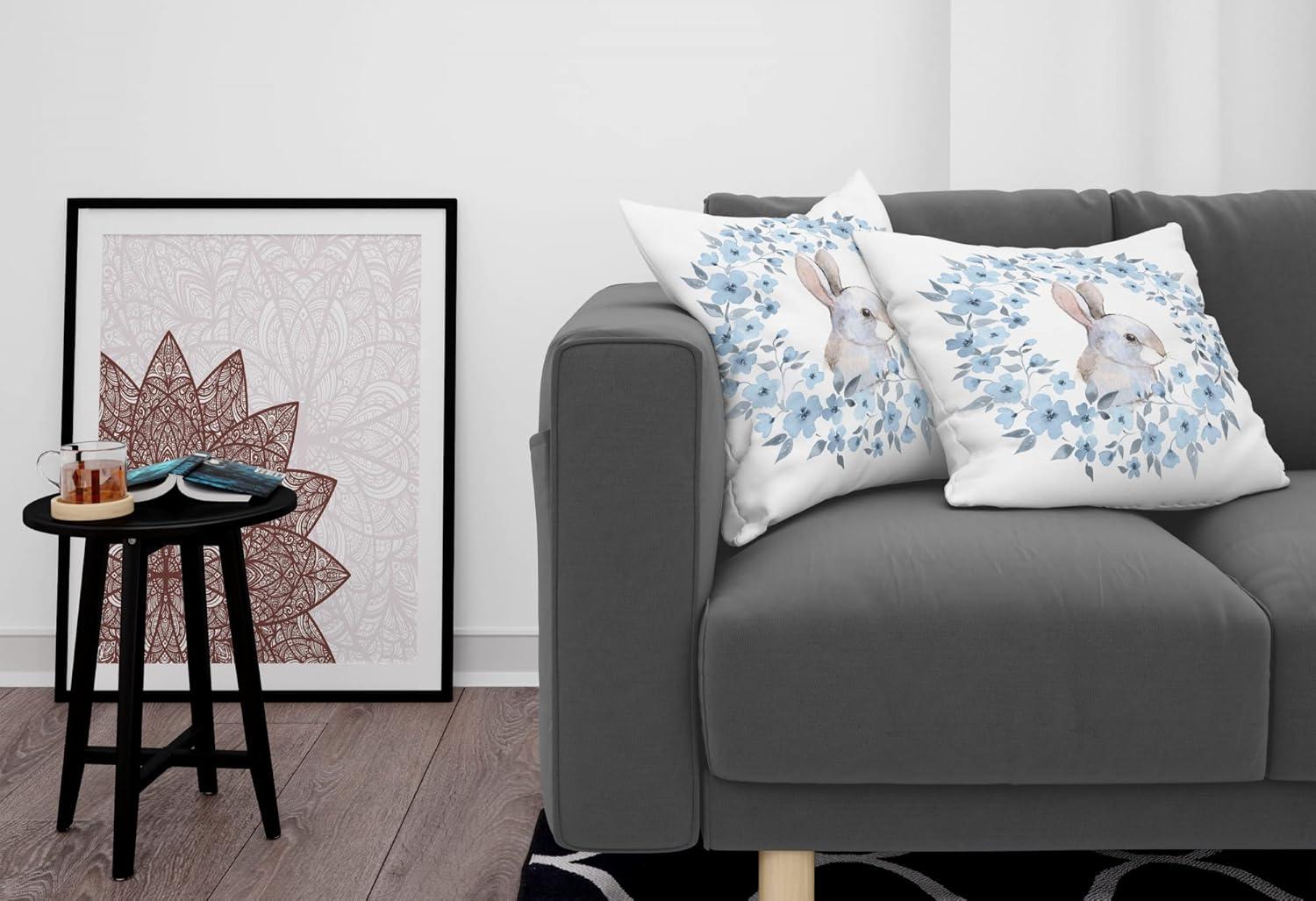 imageAmbesonne Western Decorative Throw Pillow Case Pack of 2 Traditional Rodeo Cowboy Hat and Cowgirl Boots Retro Grunge Background Art Photo Couch Bedroom Living Room Cushion Cover 20 Brown BlackBlue White