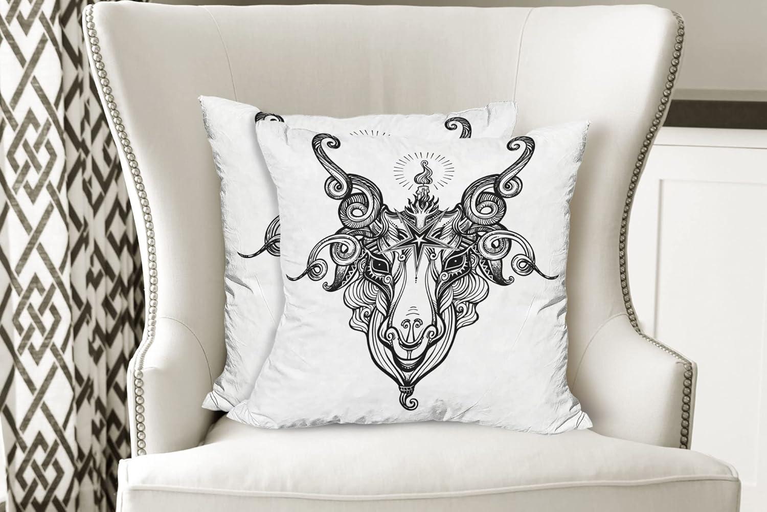 imageAmbesonne Western Decorative Throw Pillow Case Pack of 2 Traditional Rodeo Cowboy Hat and Cowgirl Boots Retro Grunge Background Art Photo Couch Bedroom Living Room Cushion Cover 20 Brown BlackCharcoal Grey