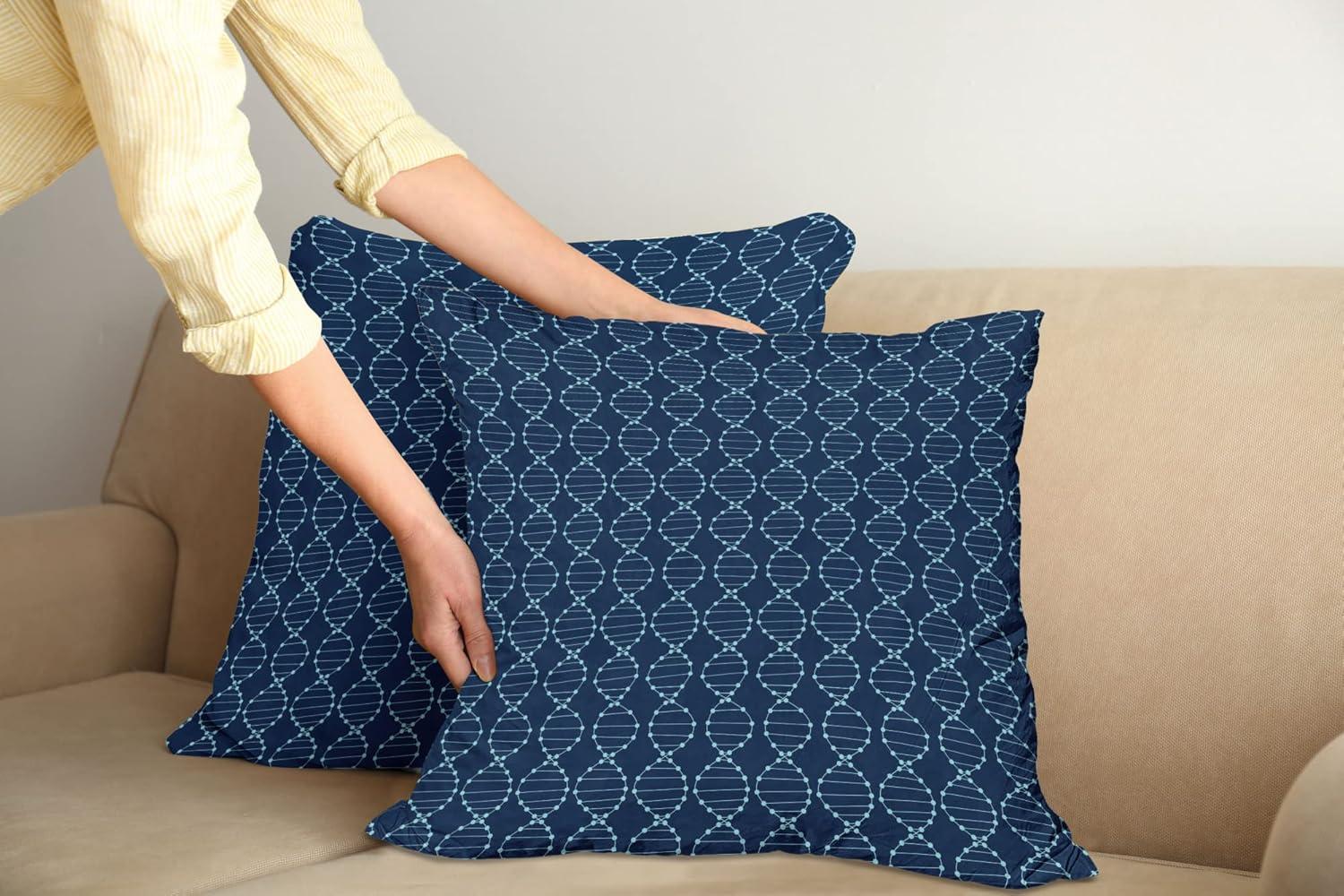 imageAmbesonne Western Decorative Throw Pillow Case Pack of 2 Traditional Rodeo Cowboy Hat and Cowgirl Boots Retro Grunge Background Art Photo Couch Bedroom Living Room Cushion Cover 20 Brown BlackDark Blue