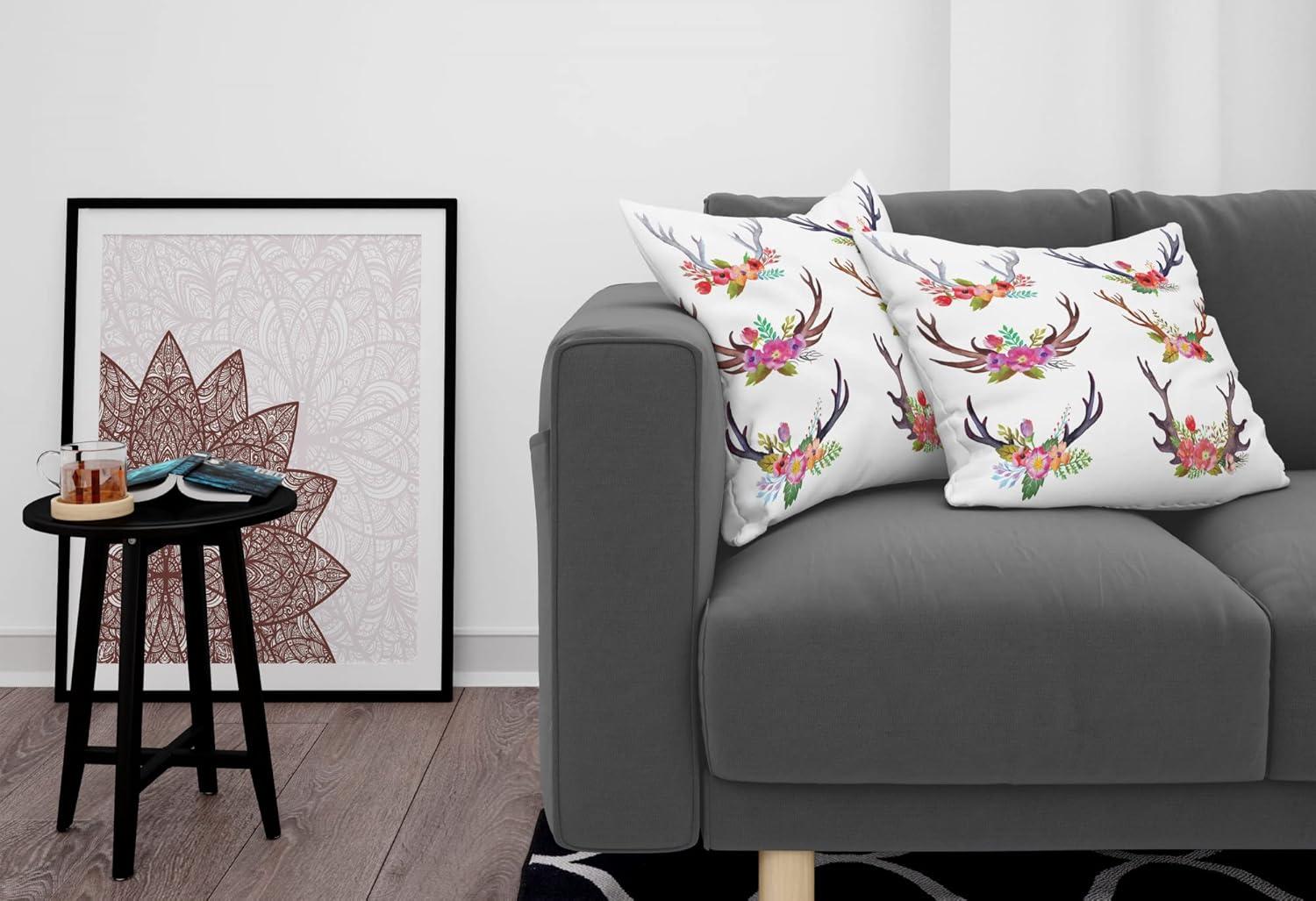 imageAmbesonne Western Decorative Throw Pillow Case Pack of 2 Traditional Rodeo Cowboy Hat and Cowgirl Boots Retro Grunge Background Art Photo Couch Bedroom Living Room Cushion Cover 20 Brown BlackWhite Mauve