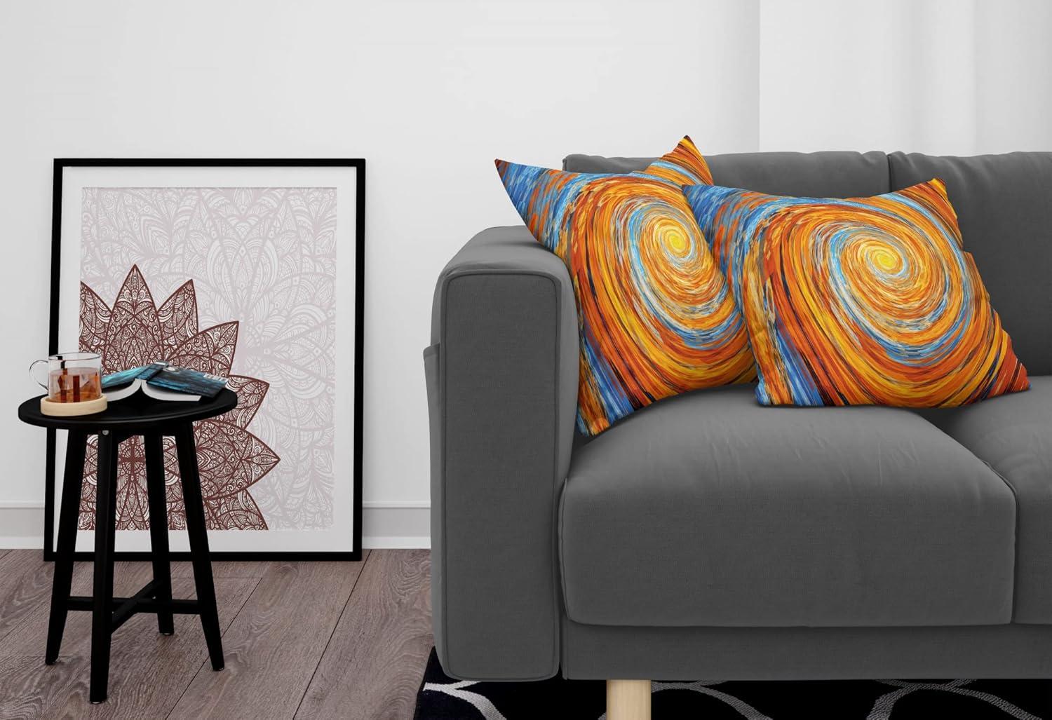imageAmbesonne Western Decorative Throw Pillow Case Pack of 2 Traditional Rodeo Cowboy Hat and Cowgirl Boots Retro Grunge Background Art Photo Couch Bedroom Living Room Cushion Cover 20 Brown BlackBlue Orange