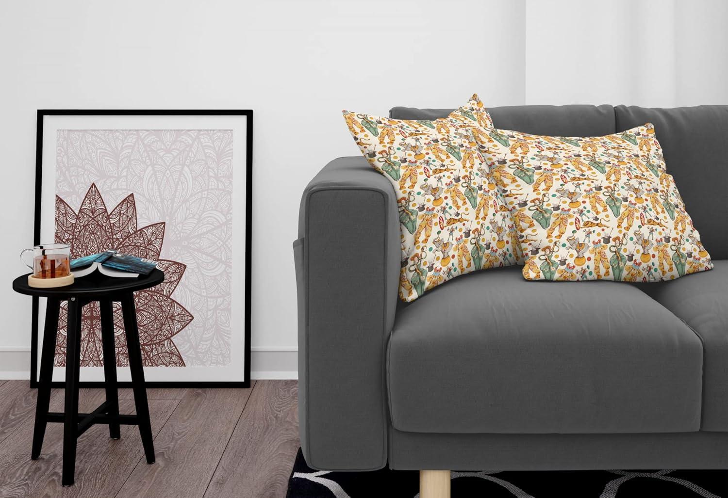 imageAmbesonne Western Decorative Throw Pillow Case Pack of 2 Traditional Rodeo Cowboy Hat and Cowgirl Boots Retro Grunge Background Art Photo Couch Bedroom Living Room Cushion Cover 20 Brown BlackCream Yellow